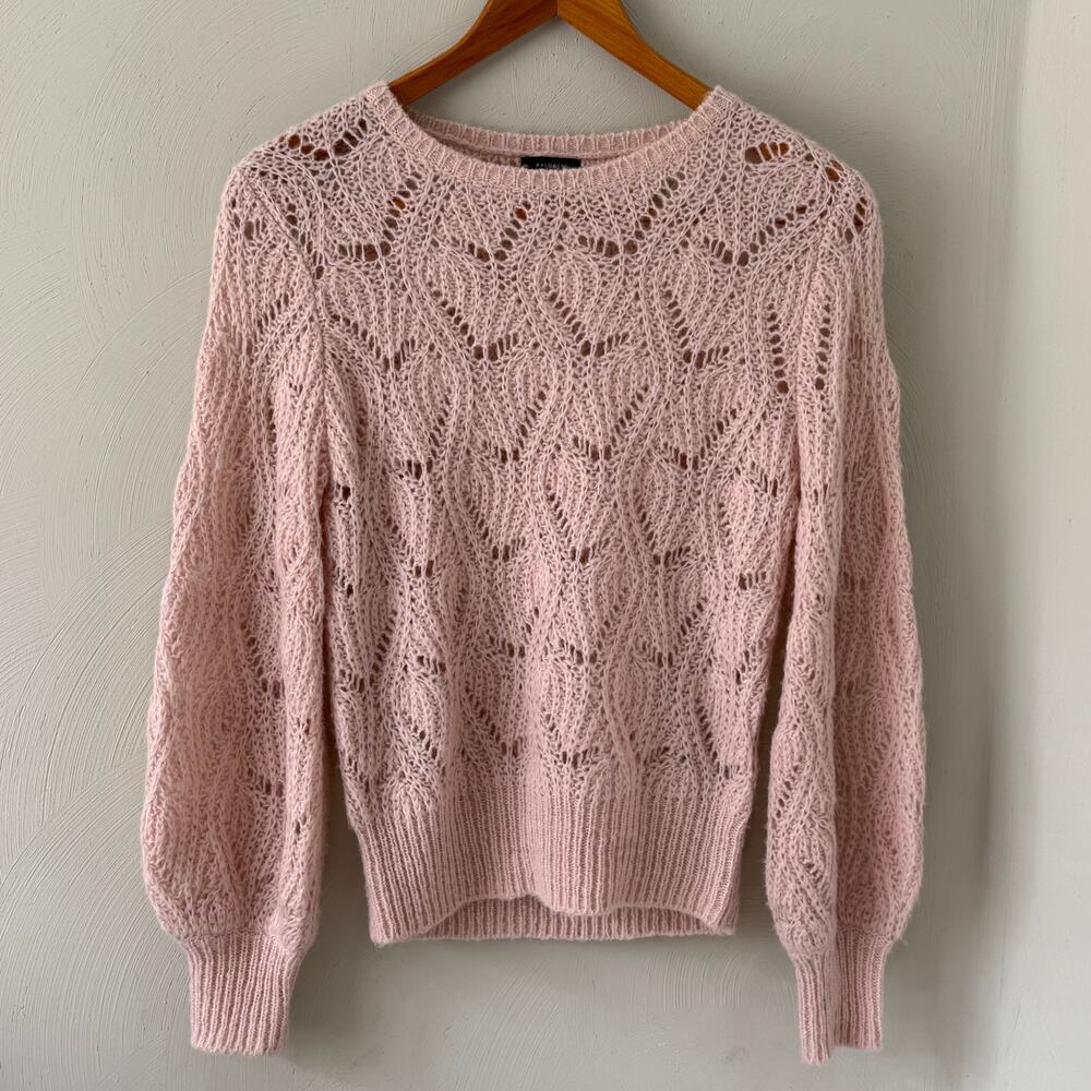 Halogen Pink Pointelle Sweater size XS